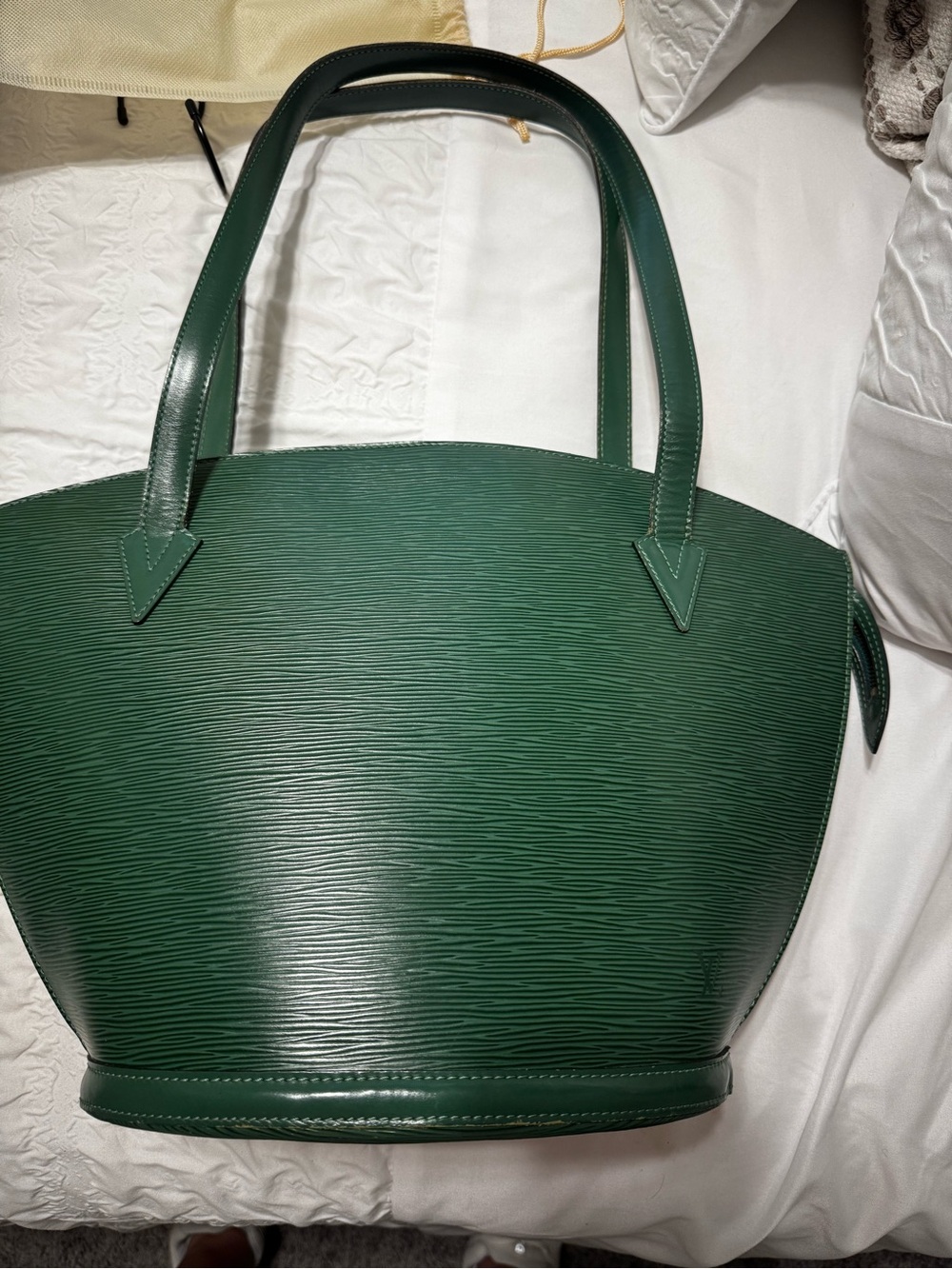 Louis Vuitton Green Epi Leather St Jacques with COA